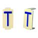  Caractre  6x11 lettre "T 