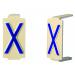  Caractre  6x11 lettre "X 