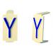  Caractre  6x11 lettre "Y 
