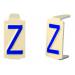  Caractre  6x11 lettre "Z 