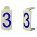  Caractre 6x11 chiffre "3 