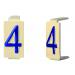  Caractre 6x11 chiffre "4 