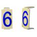  Caractre 6x11 chiffre "6 