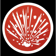  disque alu "danger d'explosion 