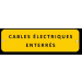  plaque alu "cables electriques 