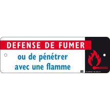  affiche alu "defense de fumer" 