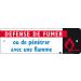 affiche alu "defense de fumer" 