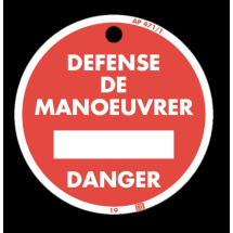  disque "defense de manoeuvrer. 