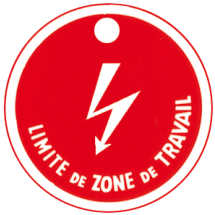  disque plast. "limite zone de 