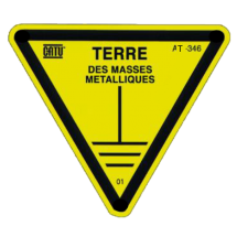  PLAQUETTE TRIANGLE  TERRE DES 