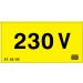  etiquette "230 v" 50mm 