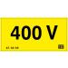  etiquette "400 v" 50mm 