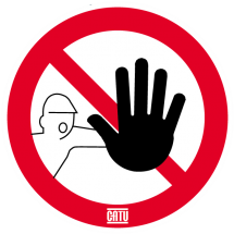  etiquette "entree interdite" 1 