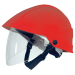      CASQUE ROUGE AVEC ECRAN FA 