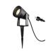  SPOT SUR PIQUET GU10 NOIR IP65 