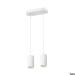  ASTO TUBE susp dble GU10 blanc 