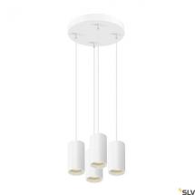  ASTO TUBE susp quad GU10 blanc 