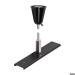  Kit susp plaque + tige 1m noir 