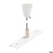  Kit susp plaque+ tige 1m blanc 