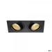  KIT NEW TRIA 2 LED CARRE, NOIR 
