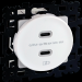  SQUARE charg. Dble USB C  BLC 