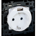  SQUARE PC Schuko + USB A - BLC 