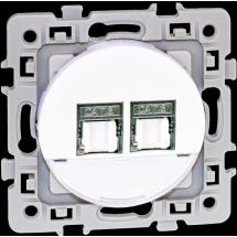  SQUARE DBLE RJ45 CAT6GR3STPBLC 