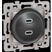  SQUARE charg. Dble USB C  VULC 
