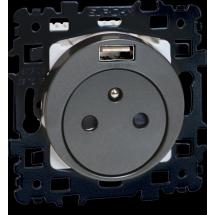  SQUARE PC 2P+T + USB-A Vulcain 