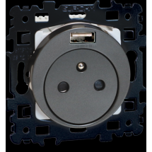  SQUARE PC 2P+T + USB-A Vulcain 