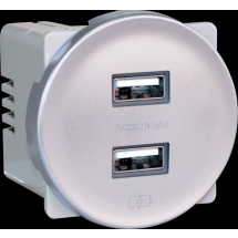  COMETE Dble USB SILVER 