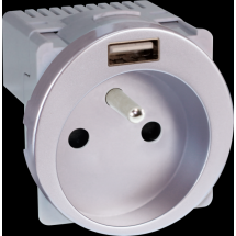  COMETE PC  2P+T + USB SILVER 