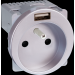  COMETE PC  2P+T + USB SILVER 