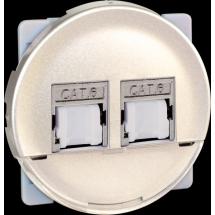  COMETE DbleRJ45Cat6Grd3TITANE 