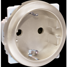  COMETE PC 2P+T Schuko TITANE 