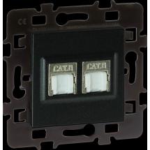  DBLE RJ45 CAT 6 G3 ANTHRACITE 