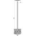  SPILLO MAT ENTERRE D90 H3.3M 