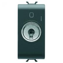  INTER. 1M 2P 10AX A CLE NOIR 