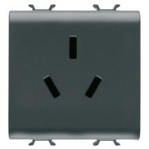  CHINESE STD 2P+E 10A CH/BK 