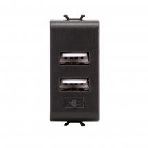  ALIMENTATORE DOPPIO USB 1M NER 