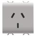  PRISE 2M 2 P+T 10A STD ARGENTI 