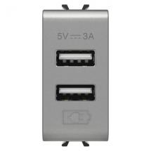  CHARGEUR DBLE USB A+A 5V 3A RI 