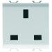  PRISE 2M 2 P+T 13A STD ANGLAIS 