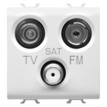  PRISE TV+FM+SAT 2M BLANC SAT. 