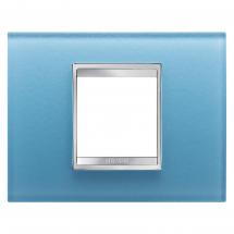  PLAQUE LUX 2P VERRE AIGUE-MARI 