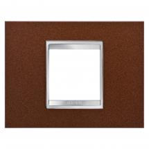  PLAQUE LUX 2P METAL FIN. OXIDE 