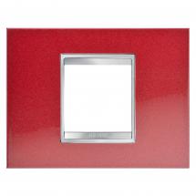  PLAQUE LUX 2P METAL ROUGE GLAM 