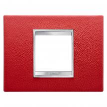  PLAQUE LUX 2P CUIR RUBIS 