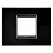  PLAQUE LUX 2P METAL NOIR MONOC 