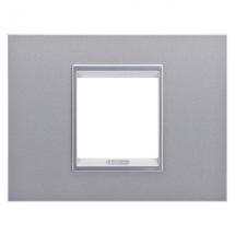  PLAQUE LUX 2P TITANE MONOCHROM 